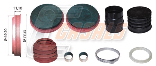 Repair Kit, brake caliper (MD607)