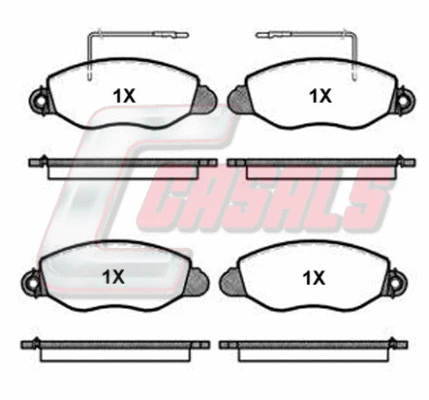 Brake Pad Set, disc brake (BKM432)