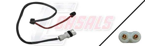 Warning Contact, brake pad wear (50108)