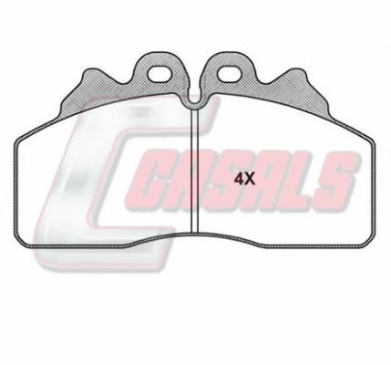 Brake Pad Set, disc brake (BKM256)