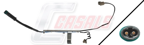 Warning Contact, brake pad wear (50238)