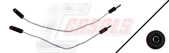 Warning Contact, brake pad wear (50097)