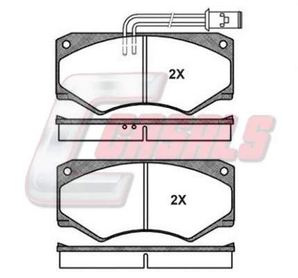 Brake Pad Set, disc brake (BKM709)