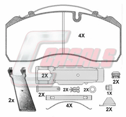 Brake Pad Set, disc brake (BKM1329)