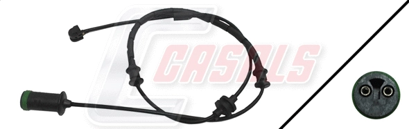 Warning Contact, brake pad wear (50112)