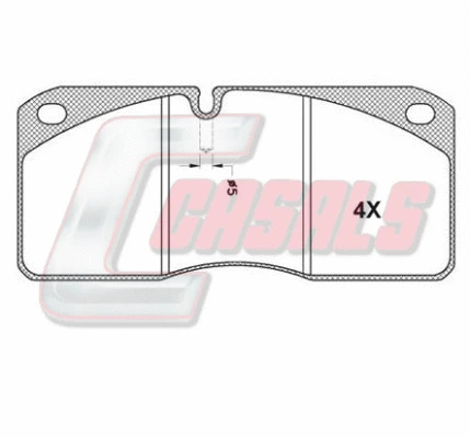 Brake Pad Set, disc brake (BKM733)