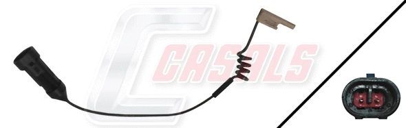 Warning Contact, brake pad wear (50083A)
