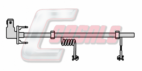 Warning Contact, brake pad wear (50109)