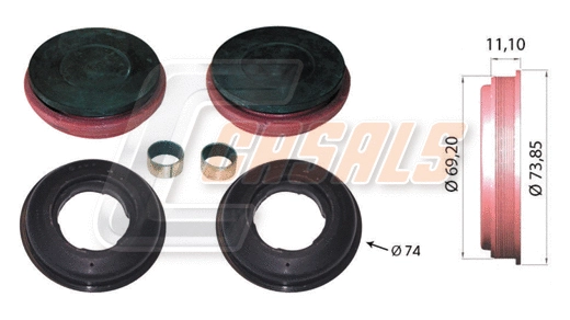 Repair Kit, brake caliper (MD1018)