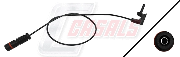 Warning Contact, brake pad wear (50033)