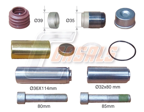 Repair Kit, brake caliper (MD974)