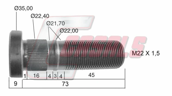 Wheel Stud (21282)