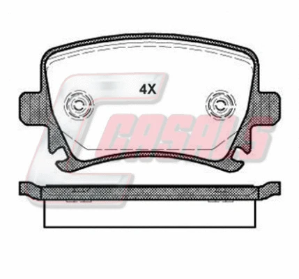 Brake Pad Set, disc brake (BKM914)