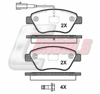 Brake Pad Set, disc brake (BKM705)