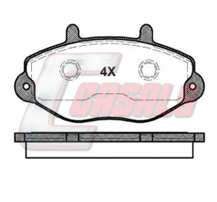Brake Pad Set, disc brake (BKM701)