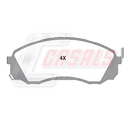 Brake Pad Set, disc brake (BKM597)
