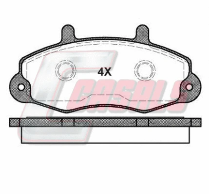Brake Pad Set, disc brake (BKM700)