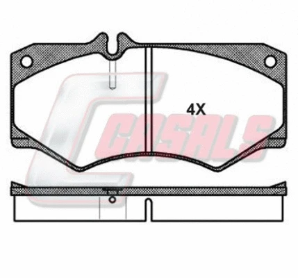 Brake Pad Set, disc brake (BKM239)