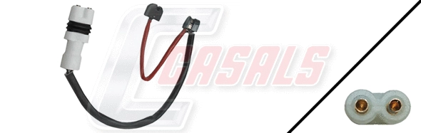 Warning Contact, brake pad wear (50105)