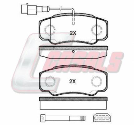 Brake Pad Set, disc brake (BKM921)