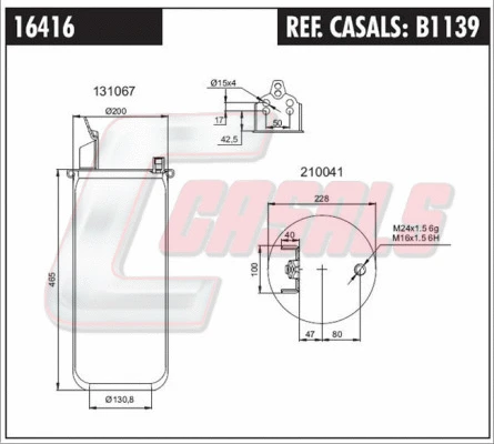 Bellow, air suspension (B1139)