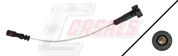 Warning Contact, brake pad wear (50214)