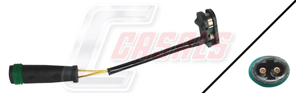 Warning Contact, brake pad wear (50253)