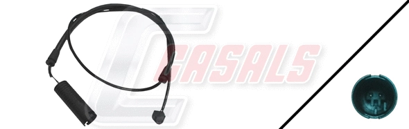 Warning Contact, brake pad wear (50076)
