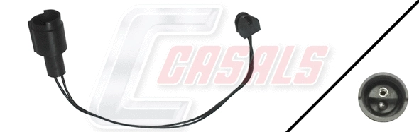 Warning Contact, brake pad wear (50018)