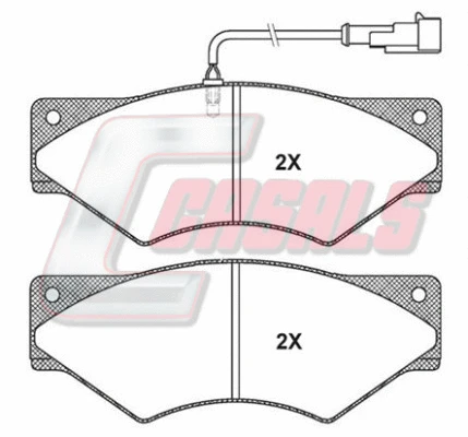 Brake Pad Set, disc brake (BKM1350)