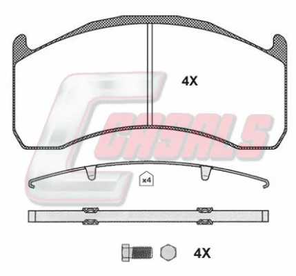 Brake Pad Set, disc brake (BKM1387)