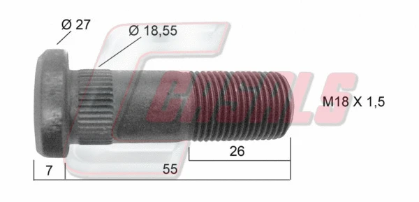 Wheel Stud (21196)