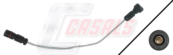 Warning Contact, brake pad wear (50174)