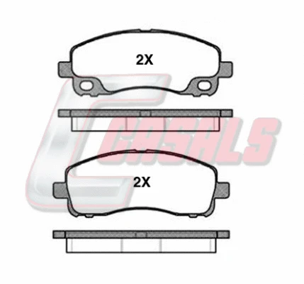 Brake Pad Set, disc brake (BKM238)