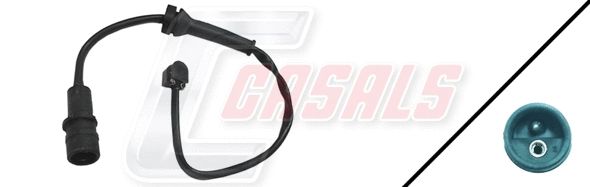 Warning Contact, brake pad wear (50124)