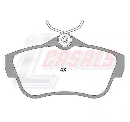 Brake Pad Set, disc brake (BKM578)