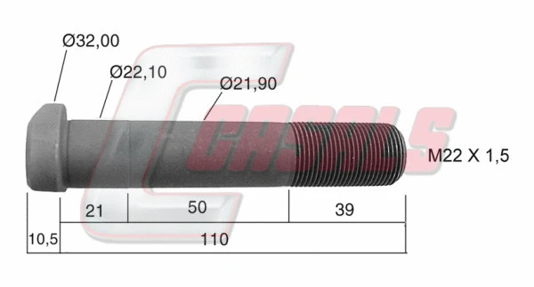 Wheel Stud (21230)
