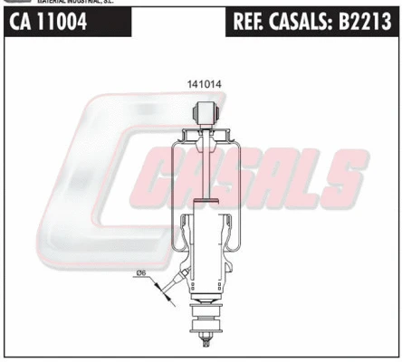 Shock Absorber, driver cab suspension (B2213)