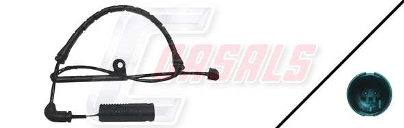 Warning Contact, brake pad wear (50077)