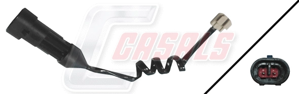 Warning Contact, brake pad wear (50259)