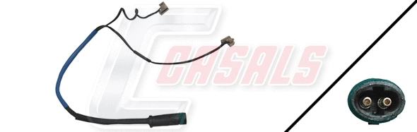 Warning Contact, brake pad wear (50121)
