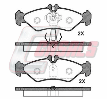 Brake Pad Set, disc brake (BKM1039)