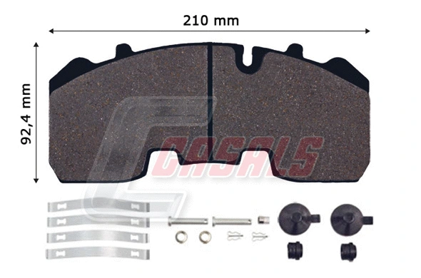 Brake Pad Set, disc brake (BKM306)