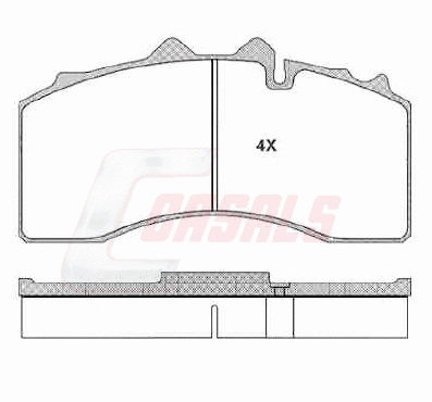 Brake Pad Set, disc brake (BKM227)