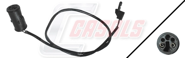 Warning Contact, brake pad wear (50254)