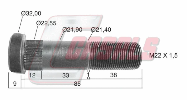 Wheel Stud (21212)