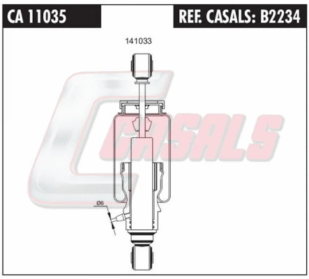 Shock Absorber, driver cab suspension (B2234)
