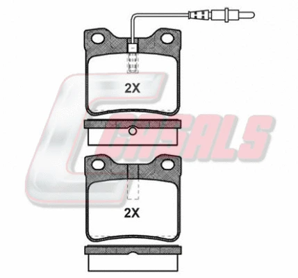 Brake Pad Set, disc brake (BKM1044)