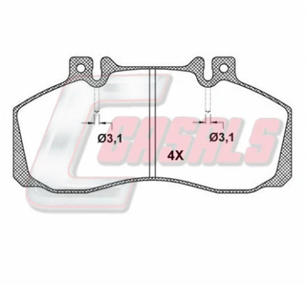 Brake Pad Set, disc brake (BKM501)