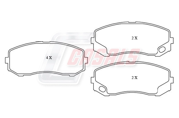 Brake Pad Set, disc brake (BKM249)